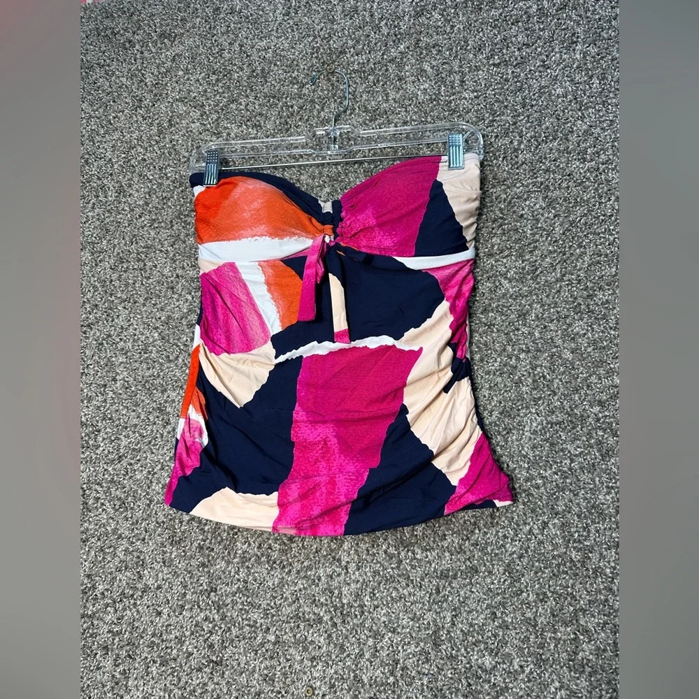 NWT DKNY Standard Strapless Tank Bikini Top Size Medium - Picture 3 of 7